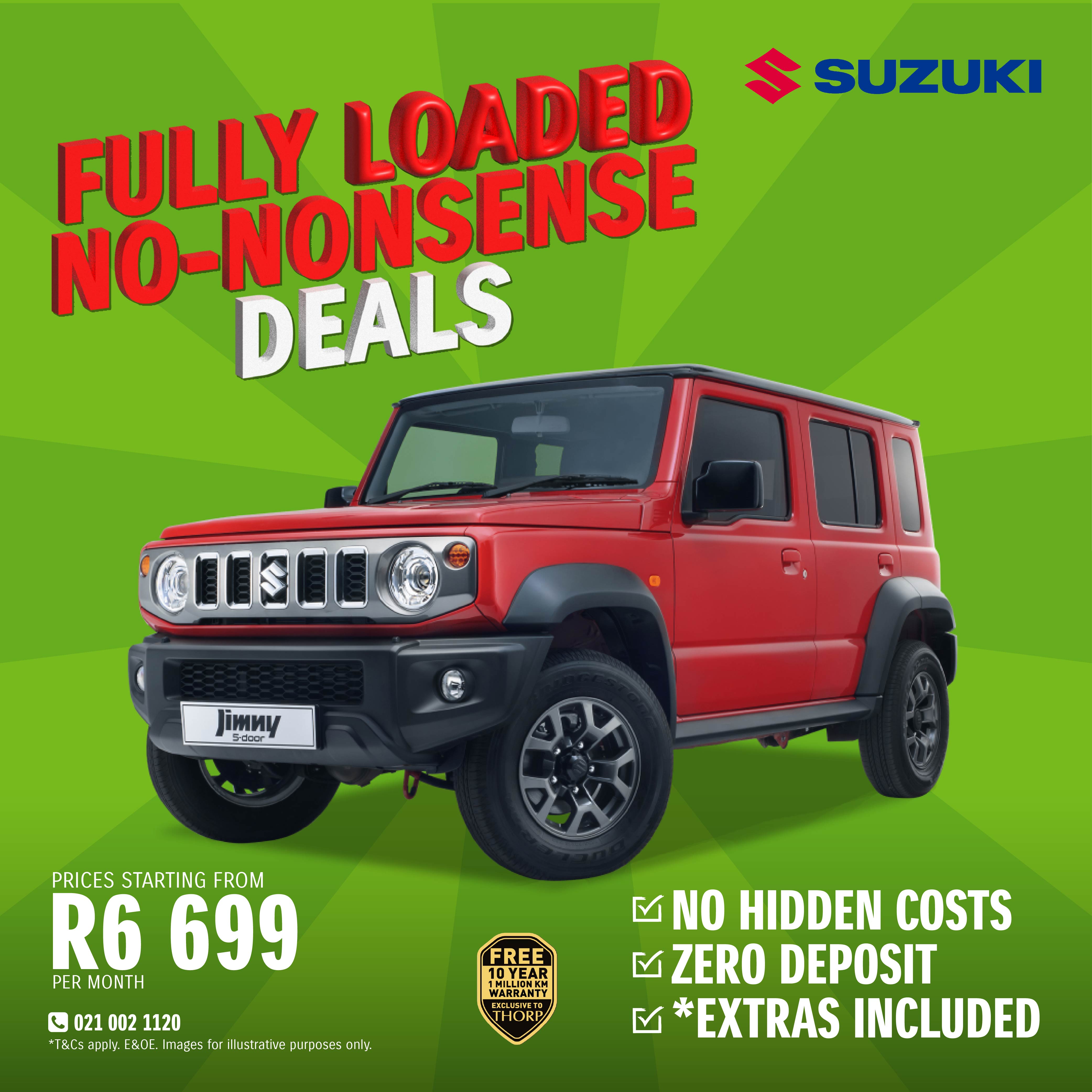 Fully Loaded Suzuki Offers | Thorp Suzuki